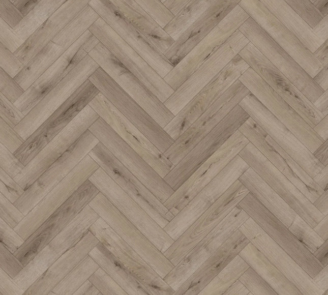 Contemporary Pebble Grey Herringbone Laminate Flooring