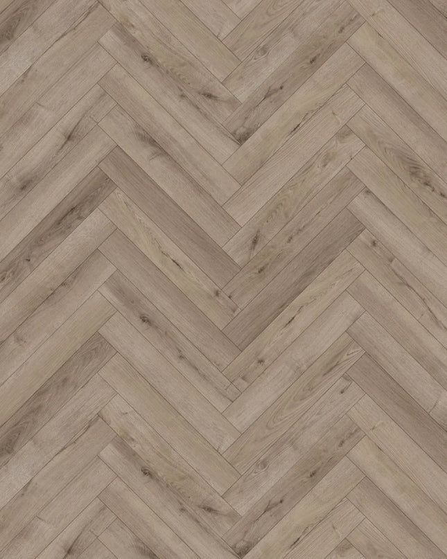 Contemporary Pebble Grey Herringbone Laminate Flooring