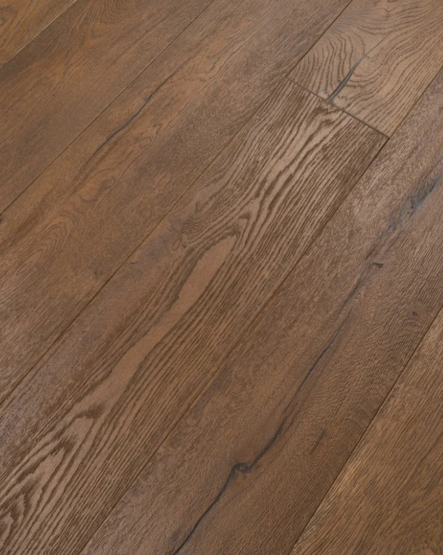 Heritage Distressed Golden Light Brown Hard Wax Oiled Engineered Oak Flooring