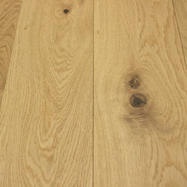Natural Brushed Lacquered Prime AB Grade Engineered Oak Flooring