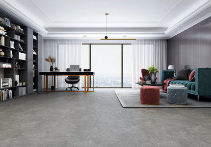 Concrete Grey Modern SPC Stone Effect Click Flooring