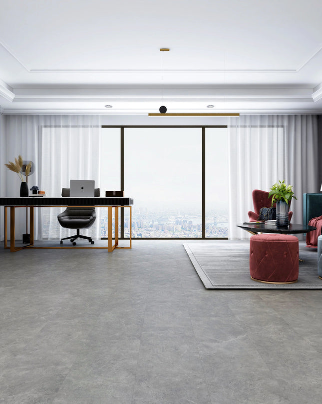 Concrete Grey Modern SPC Stone Effect Click Flooring