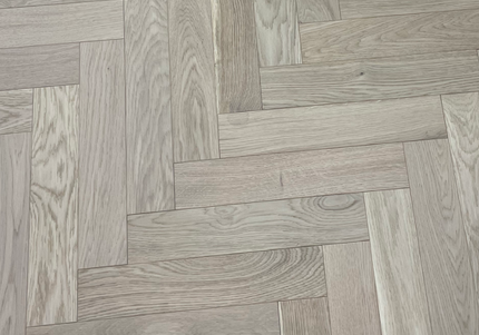 Invisible Oak Matt Lacquered Engineered Herringbone Flooring