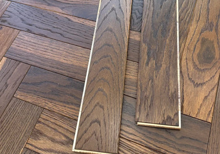 Twilight Timber Smoked Natural Oiled Engineered Herringbone Flooring