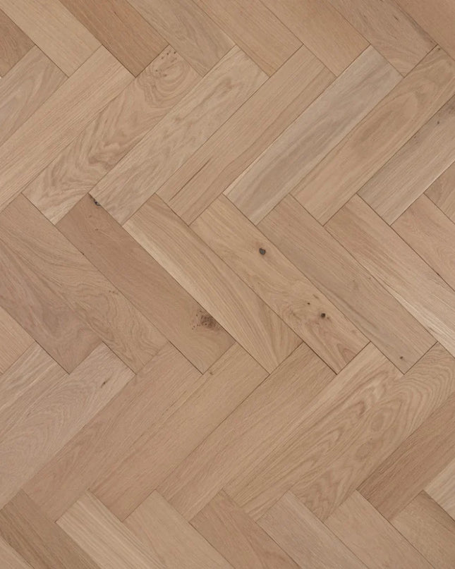 AB Unfinished Square Edge Engineered Herringbone Flooring