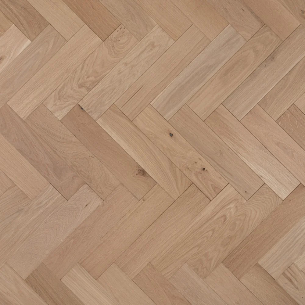 AB Unfinished Square Edge Engineered Herringbone Flooring