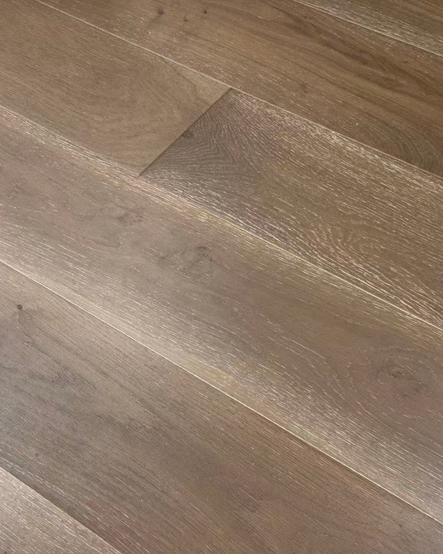 Sandy Grey Brushed & Oiled Engineered Oak Flooring