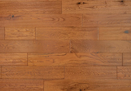 Golden Handscraped Engineered Oak Wood Flooring – DIY Box