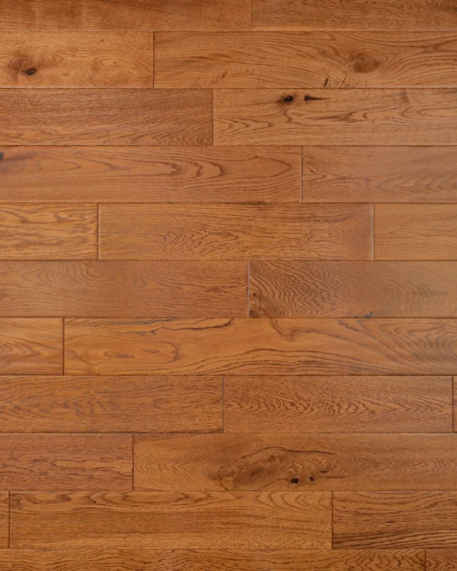 Golden Handscraped Engineered Oak Wood Flooring – DIY Box
