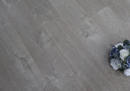 Fossil Grey Lacquered Engineered Oak Flooring