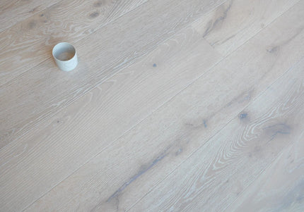 Cotton White Wash Matt Lacquered Engineered Oak Flooring