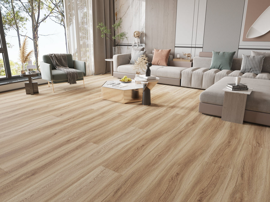 Amber Wheat Oak Waterproof SPC Flooring