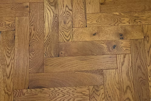 Golden Wheat Matt Lacquered Engineered Herringbone Flooring