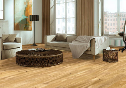 Pukka Flooring 5G Engineered Oak – Natural Oak Lacquered 14 x 155mm European Engineered Oak 4V Bevel, 1092mm