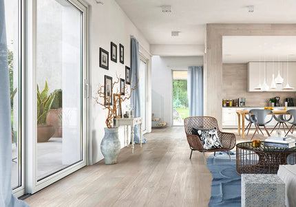 Pukka Flooring 5G Engineered Oak – Grey Oak Brushed & Matt Lacquered 14 x 155mm European Engineered Oak 4V Bevel, 1092mm