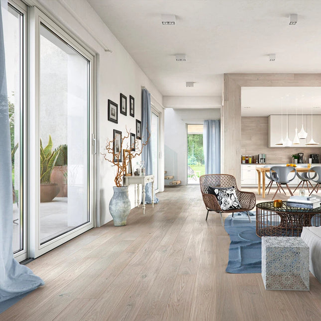 Pukka Flooring 5G Engineered Oak – Grey Oak Brushed & Matt Lacquered 14 x 155mm European Engineered Oak 4V Bevel, 1092mm
