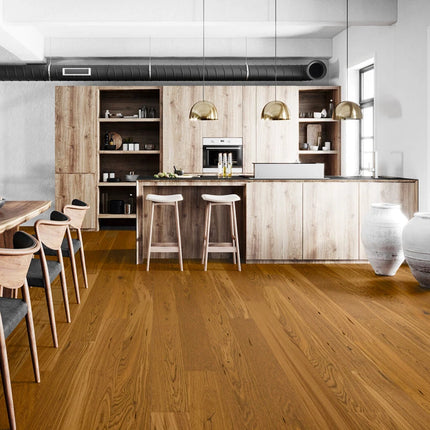 Pukka Flooring 5G Engineered Oak – Dark Oak Brushed & Matt Lacquered 14 x 155mm European Engineered Oak 4V Bevel, 1092mm