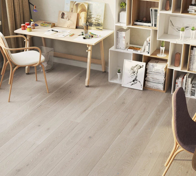 Pukka Flooring 5G 14 x 180mm European Engineered Oak – Clay Grey Brushed & Matt Lacquered Engineered Oak Flooring