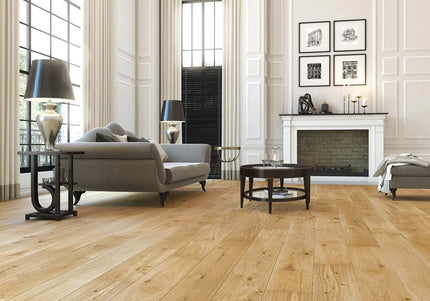 Pukka Flooring 5G Engineered Oak – 14 x 207mm Long European Engineered Oak – Natural Oak Brushed Matt Lacquered