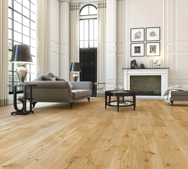 Pukka Flooring 5G Engineered Oak – 14 x 207mm Long European Engineered Oak – Natural Oak Brushed Matt Lacquered