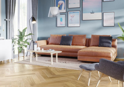 Pukka Flooring Loc Engineered Herringbone – 14 x 110mm Herringbone Engineered LOC – Natural Oak Brushed Matt Lacquered