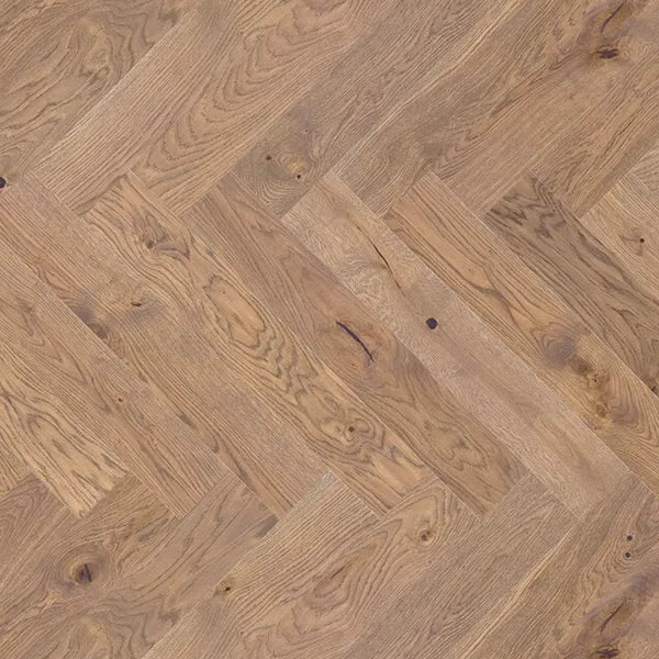 Pukka Flooring Loc Engineered Herringbone – 14 x 110mm Herringbone Engineered LOC – French Château Oak Brushed Matt Lacquered