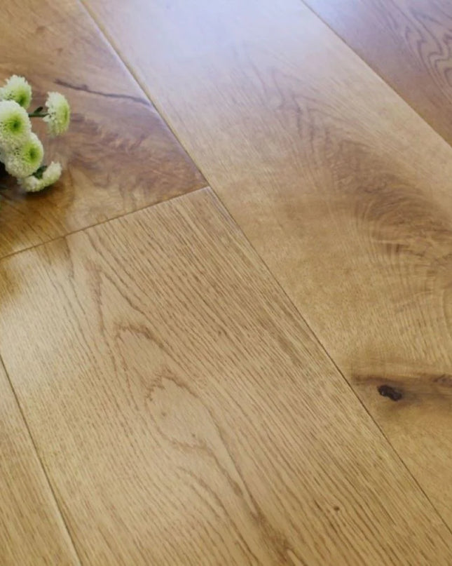 Raw Oak Brushed Engineered Wood Flooring 20/6 T&G | Pukka Flooring