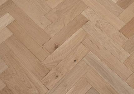 AB Unfinished Square Edge Engineered Herringbone Flooring
