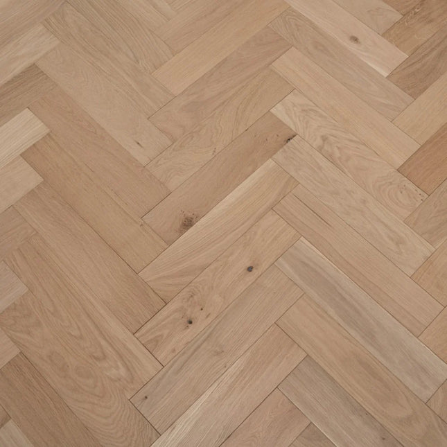 AB Unfinished Square Edge Engineered Herringbone Flooring
