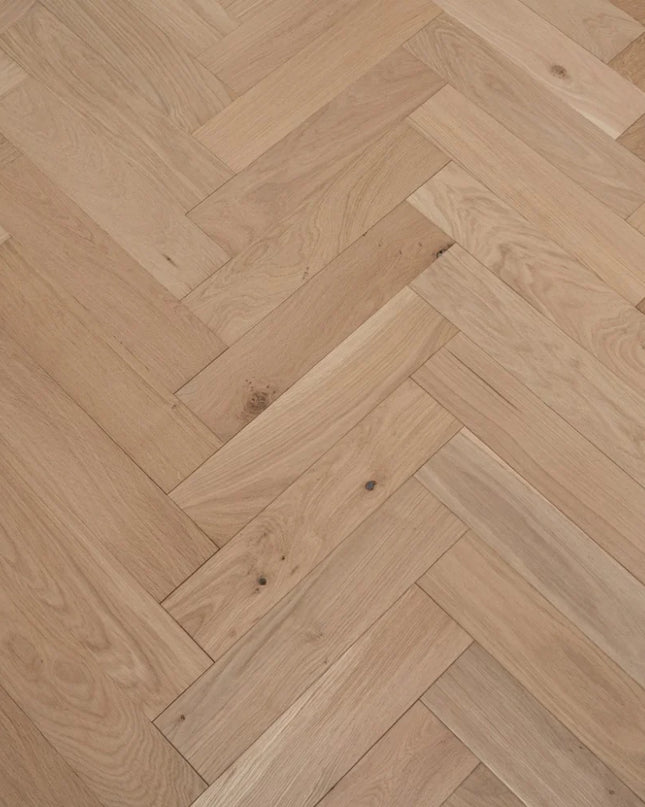 AB Unfinished Square Edge Engineered Herringbone Flooring