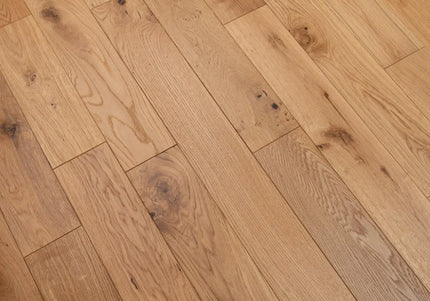 Home Natural Classic Grade Brushed Lacquered Engineered Oak Flooring