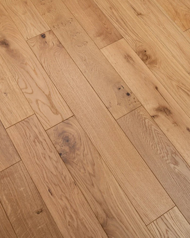 Home Natural Classic Grade Brushed Lacquered Engineered Oak Flooring
