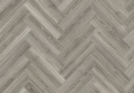 Contemporary Danish Grey Vinyl Herringbone Flooring