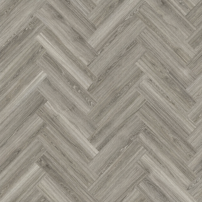Contemporary Danish Grey Vinyl Herringbone Flooring