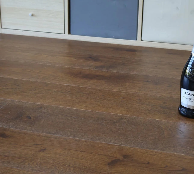 Hazelnut Brown Brushed & Oiled Engineered Oak Flooring