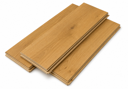 Satin Oak Classic Grade Natural Smooth Lacquered Engineered Oak Flooring