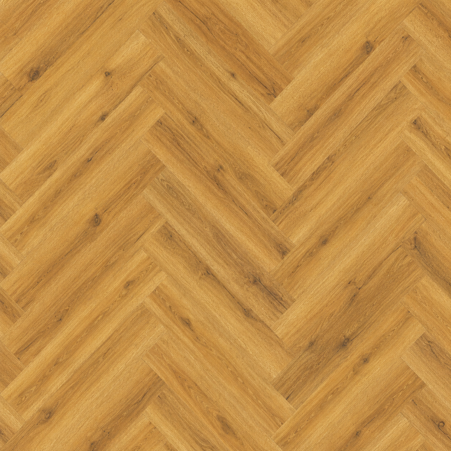Smoked Oak Rustic SPC Herringbone Waterproof Flooring