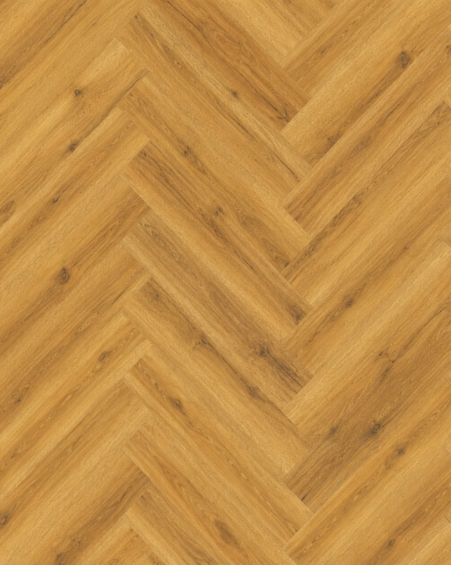 Smoked Oak Rustic SPC Herringbone Waterproof Flooring