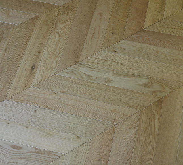 Classic Natural UV Oiled Engineered Chevron Oak Flooring