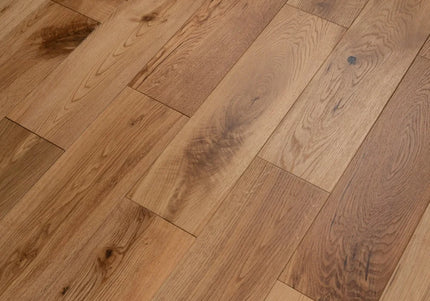 Rustic Brushed Oiled Wide Plank Oak Flooring