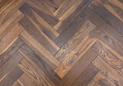 Twilight Timber Smoked Natural Oiled Engineered Herringbone Flooring