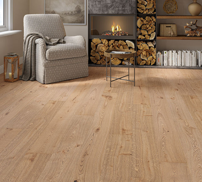 Luxe Smoked Bandsawn Brushed & Oiled Engineered Oak Flooring
