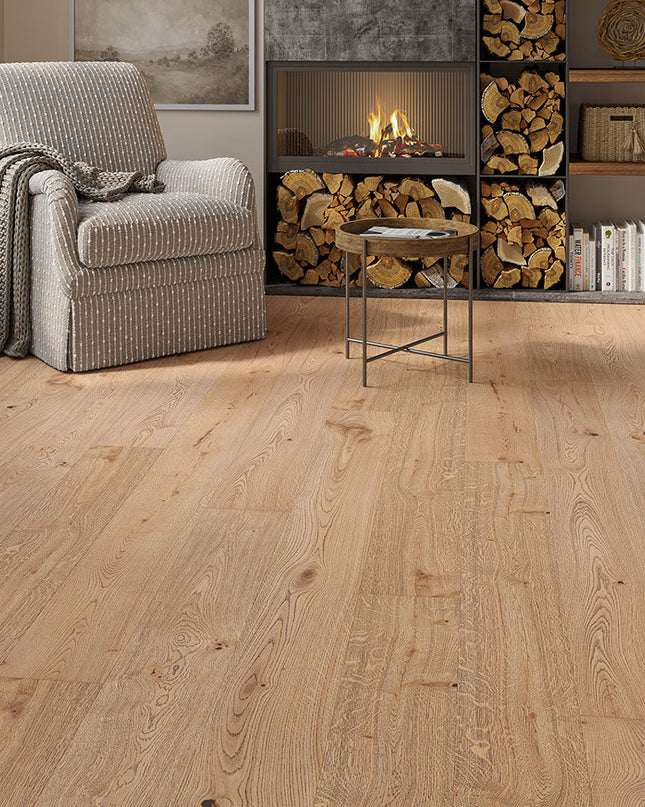 Luxe Smoked Bandsawn Brushed & Oiled Engineered Oak Flooring