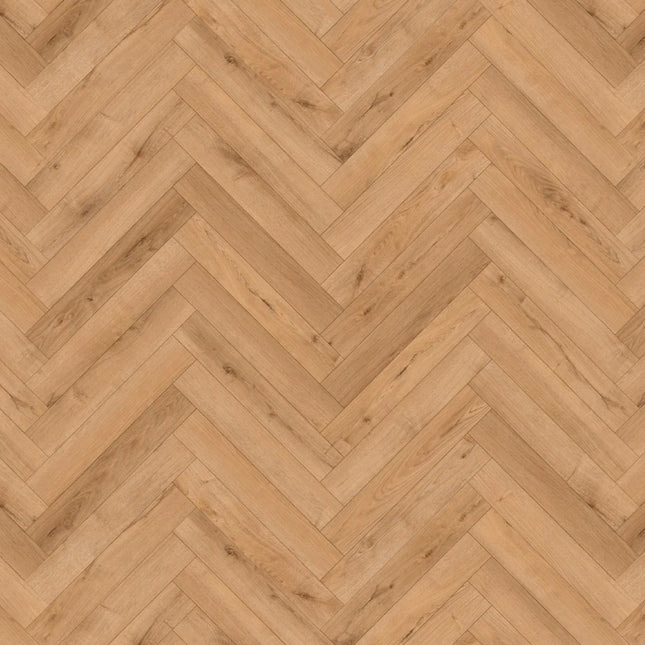 Golden Oak Herringbone Laminate Wood Flooring