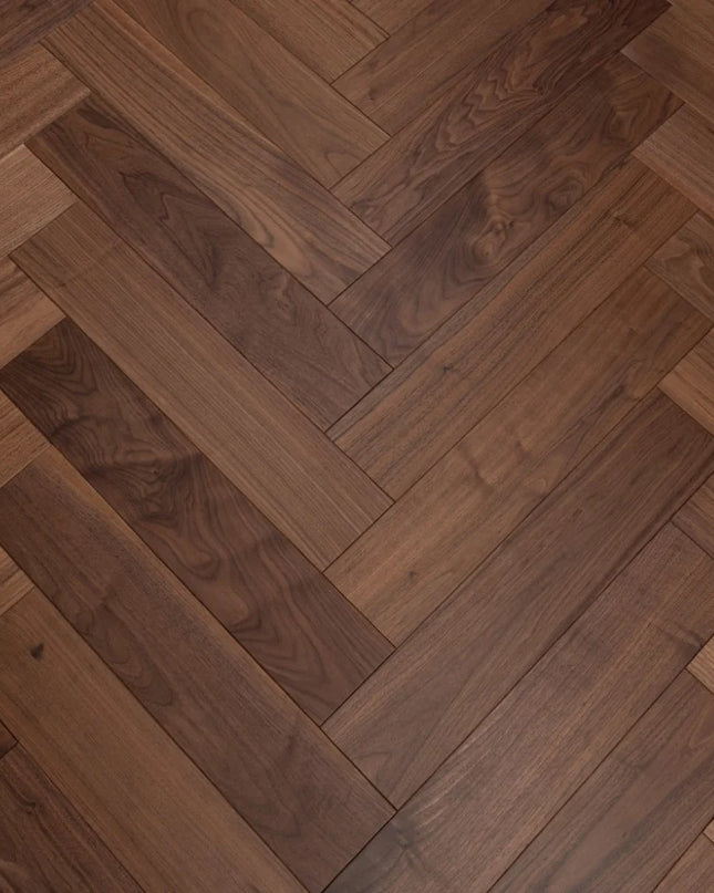 Walnut UV Oiled Engineered Herringbone Flooring