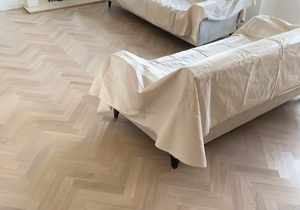 Unfinished Prime AB American Oak Engineered Herringbone Flooring
