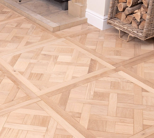Premium Brushed Unfinished Engineered Versailles Oak Flooring