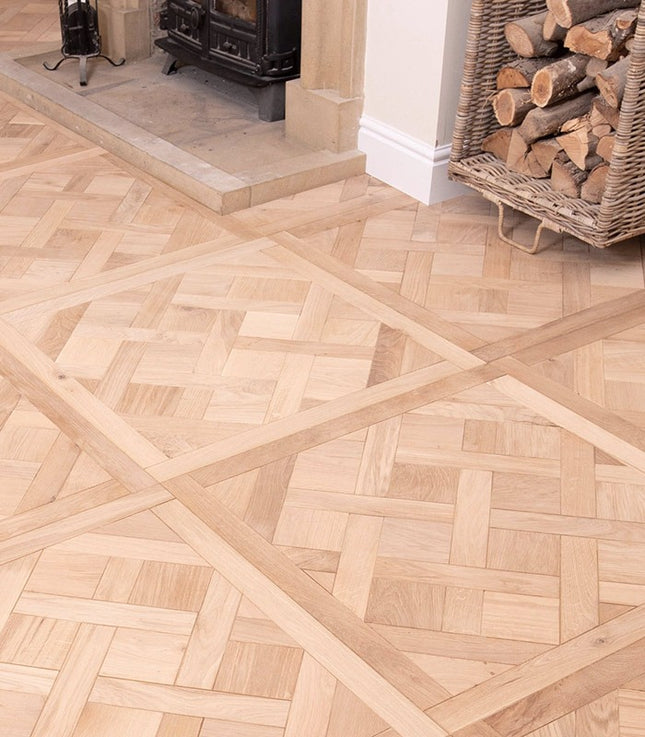 Premium Brushed Unfinished Engineered Versailles Oak Flooring