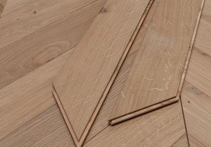 Classic Unfinished Engineered Chevron Oak Flooring