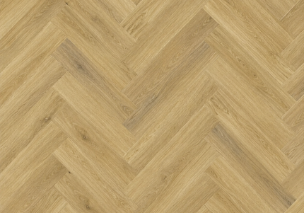 Rustic Raw Oak Dryback LVT Herringbone Flooring